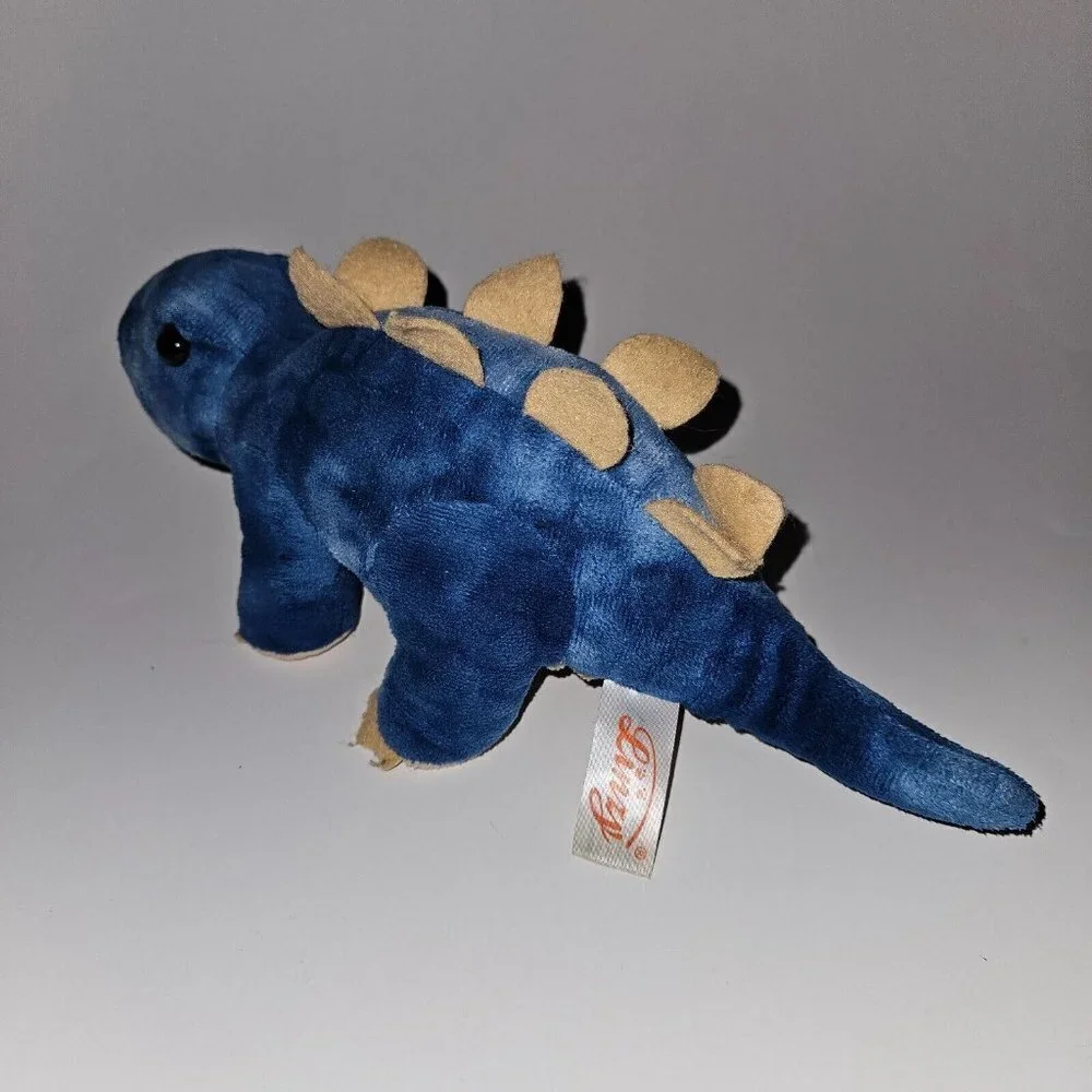 Linzy Blue Stegosaurus Dinosaur Plush 11